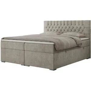 Höffner Boxbett mit Bettkasten Pera ¦ beige ¦ Maße (cm): B: 120 H: 125