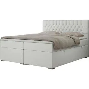 Höffner Boxbett mit Bettkasten Pera ¦ weiß ¦ Maße (cm): B: 140 H: 125