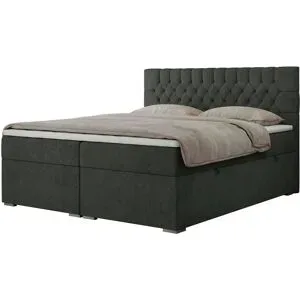 Höffner Boxbett mit Bettkasten Pera ¦ grau ¦ Maße (cm): B: 180 H: 125