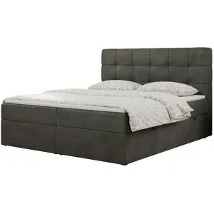 Höffner Boxbett mit Bettkasten Erni ¦ grau ¦ Maße (cm): B: 140 H: 110