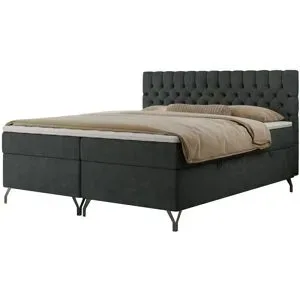Höffner Boxbett mit Bettkasten Grimaldi ¦ grau ¦ Maße (cm): B: 164 H: 115