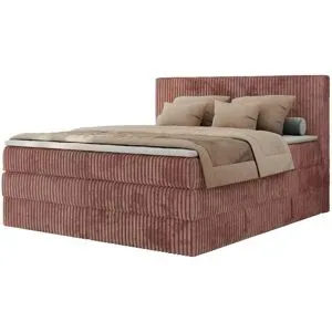 Höffner Boxspringbett mit Bettkasten Tiliano King ¦ rosa/pink ¦ Maße (cm): B: 206 H: 119