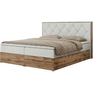 Höffner Boxbett mit Bettkasten Veneto ¦ weiß ¦ Maße (cm): B: 188 H: 115