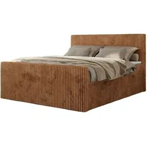 Höffner Boxbett mit Bettkasten Tiliano Duo ¦ orange ¦ Maße (cm): B: 184 H: 119