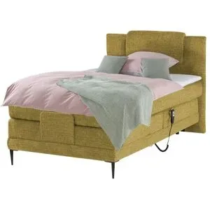 switch Motor-Boxspringbett  Wave ¦ gelb ¦ Maße (cm): B: 110 H: 111