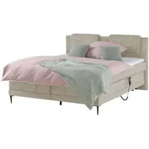 switch Motor-Boxspringbett  Wave ¦ beige ¦ Maße (cm): B: 150 H: 111