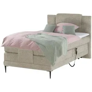 switch Motor-Boxspringbett  Wave ¦ beige ¦ Maße (cm): B: 110 H: 111