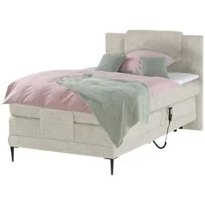 switch Motor-Boxspringbett  Wave ¦ creme ¦ Maße (cm): B: 110 H: 111