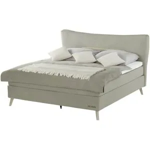 SKAGEN STUDIO Boxspringbett  Vestre ¦ grau ¦ Maße (cm): B: 214 H: 123
