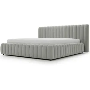 GrainGold Polsterbett mit Stauraum Bliss ¦ grau ¦ Maße (cm): B: 252 H: 105