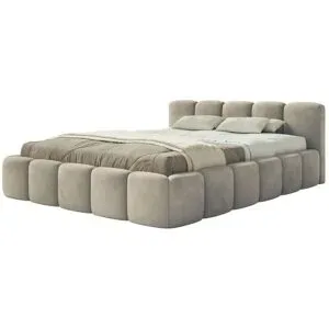 Selsey Polsterbett mit Bettkasten Cloudy Low ¦ beige ¦ Maße (cm): B: 160 H: 72