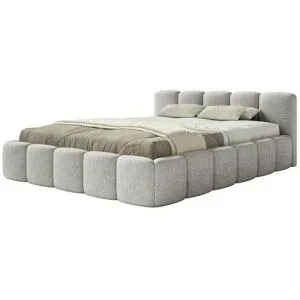 Selsey Polsterbett in Chenille Cloudy Low ¦ grau ¦ Maße (cm): B: 160 H: 72