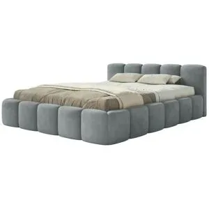 Selsey Polsterbett in Velours Cloudy Low ¦ grau ¦ Maße (cm): B: 160 H: 72
