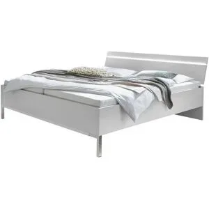 Höffner Doppelbett 180 x 200 cm  Vitreo Neo ¦ weiß ¦ Maße (cm): B: 185,4 H: 86