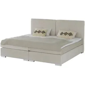 Höffner Familien-Boxspringbett  Swanage ¦ beige ¦ Maße (cm): B: 244 H: 125