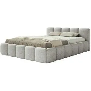 Selsey Polsterbett mit Bettkasten Cloudy Low ¦ grau ¦ Maße (cm): B: 200 H: 72