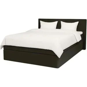 Höffner Boxspringbett 120x200 in anthrazit Elin ¦ schwarz ¦ Maße (cm): B: 120 H: 105
