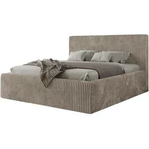 Höffner Polsterbett mit Bettkasten Tiliano Classic ¦ braun ¦ Maße (cm): B: 176 H: 108