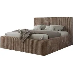 Höffner Polsterbett mit Bettkasten Tiliano Classic ¦ braun ¦ Maße (cm): B: 196 H: 108
