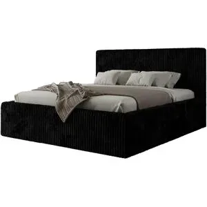Höffner Polsterbett mit Bettkasten Tiliano Classic ¦ schwarz ¦ Maße (cm): B: 216 H: 108