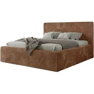 Höffner Polsterbett mit Bettkasten Tiliano Classic ¦ orange ¦ Maße (cm): B: 216 H: 108