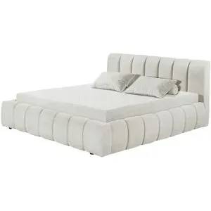 Höffner Polsterbett mit Bettkasten Nairobi ¦ creme ¦ Maße (cm): B: 199 H: 102