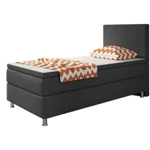 Höffner Boxbett   ¦ grau ¦ Maße (cm): B: 90 H: 115