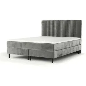 maison de rêve Boxspringbett Inklusive Topper Adena ¦ grau ¦ Maße (cm): B: 162