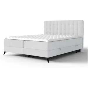 maison de rêve Boxspringbett mit Stauraum  Annakie ¦ grau ¦ Maße (cm): B: 122 H: