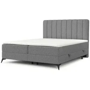 maison de rêve Boxspringbett mit Stauraum  Aggaz ¦ grau ¦ Maße (cm): B: 142 H: