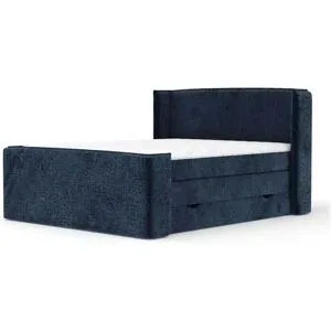 maison de rêve Boxspringbett mit Stauraum   ¦ blau ¦ Maße (cm): B: 198 H: 117