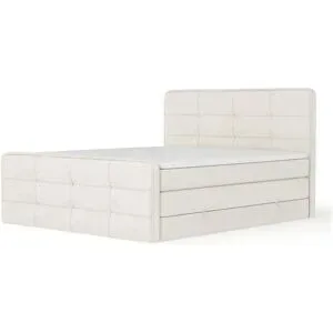 maison de rêve Boxspringbett mit Stauraum   ¦ creme ¦ Maße (cm): B: 164 H: 118