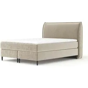 maison de rêve Boxspringbett   ¦ beige ¦ Maße (cm): B: 211 H: 125