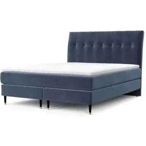 maison de rêve Boxspringbett   ¦ blau ¦ Maße (cm): B: 162 H: 120