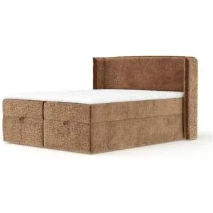 maison de rêve Boxspringbett mit Stauraum  Passion ¦ orange ¦ Maße (cm): B: 158