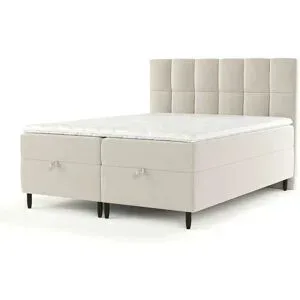 maison de rêve Boxspringbett mit Stauraum  Attik ¦ creme ¦ Maße (cm): B: 182 H: