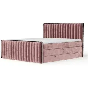 maison de rêve Boxspringbett mit Stauraum   ¦ rosa/pink ¦ Maße (cm): B: 204 H: