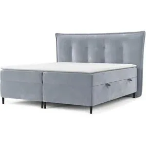 maison de rêve Boxspringbett mit Stauraum   ¦ blau ¦ Maße (cm): B: 193 H: 130