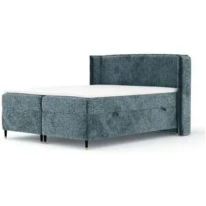 maison de rêve Boxspringbett mit Stauraum  Segni ¦ blau ¦ Maße (cm): B: 158 H: