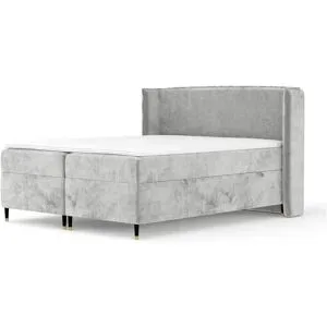 maison de rêve Boxspringbett mit Stauraum  Segni ¦ grau ¦ Maße (cm): B: 178 H: