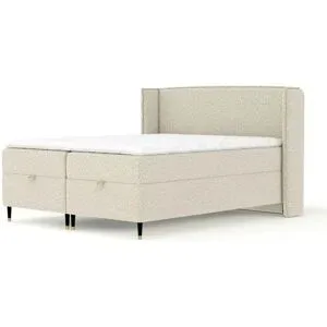 maison de rêve Boxspringbett mit Stauraum  Monpelli ¦ beige ¦ Maße (cm): B: 218