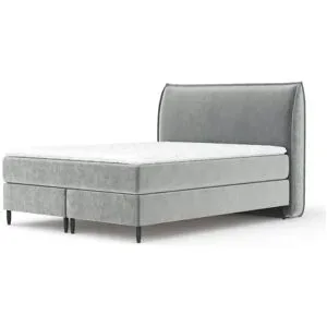 maison de rêve Boxspringbett   ¦ grau ¦ Maße (cm): B: 211 H: 125