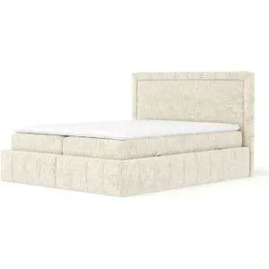 maison de rêve Boxspringbett mit Stauraum   ¦ creme ¦ Maße (cm): B: 207 H: 123