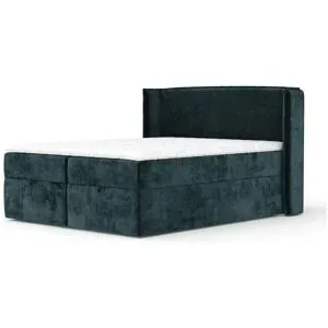 maison de rêve Boxspringbett mit Stauraum  Passion ¦ grün ¦ Maße (cm): B: 198 H: