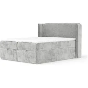maison de rêve Boxspringbett mit Stauraum  Passion ¦ grau ¦ Maße (cm): B: 218 H: