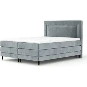 maison de rêve Boxspringbett  Madame ¦ grau ¦ Maße (cm): B: 202 H: 123