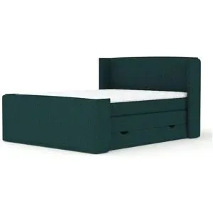maison de rêve Boxspringbett mit Stauraum   ¦ grün ¦ Maße (cm): B: 198 H: 117