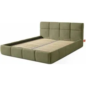 KONSIMO Polsterbett  Altos ¦ grün ¦ Maße (cm): B: 156 H: 96