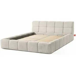 KONSIMO Polsterbett  Aeri ¦ creme ¦ Maße (cm): B: 210 H: 88