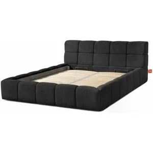 KONSIMO Polsterbett  Aeri ¦ schwarz ¦ Maße (cm): B: 190 H: 88